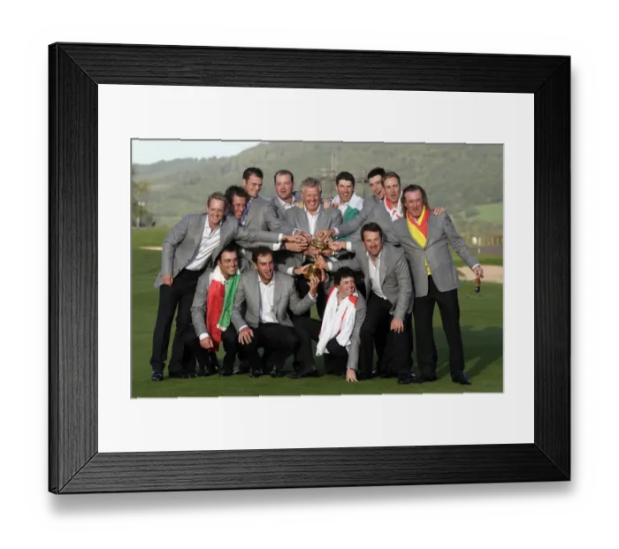 Framed Print : Victorious European Ryder Cup Team Framed Print : Victorious European Ryder Cup Team