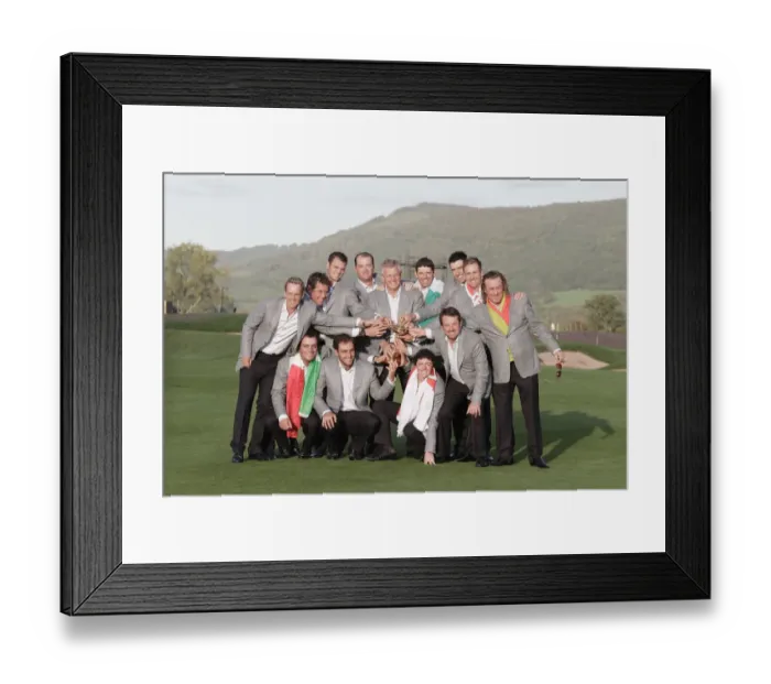Framed Print : Victorious European Ryder Cup Team