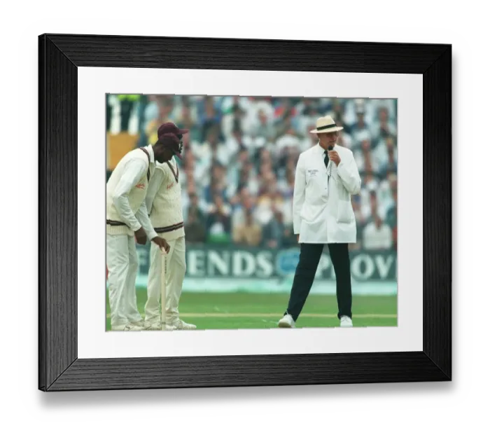 Framed Print : N Plews Cricket Umpire 01 June 1995 Date: 01 June 1995 Framed Print : N Plews Cricket Umpire 01 June 1995 Date: 01 June 1995