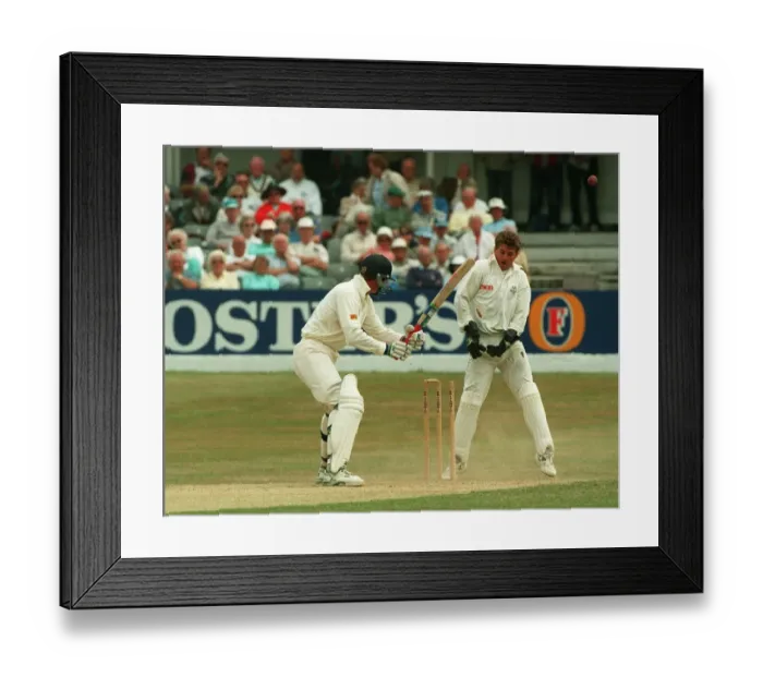 Framed Print : Byas Bowled Moddy For 213