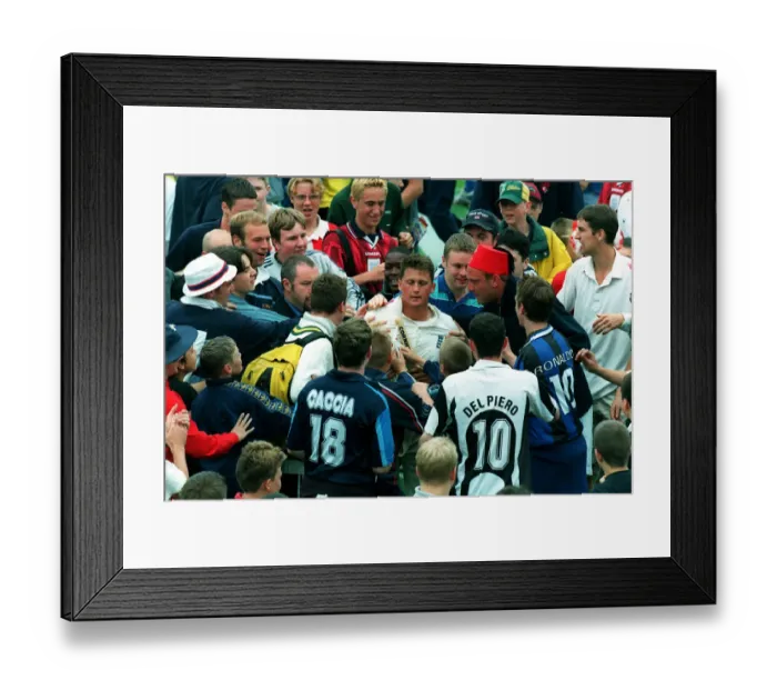Framed Print : Gough Is Swamped By Crowd