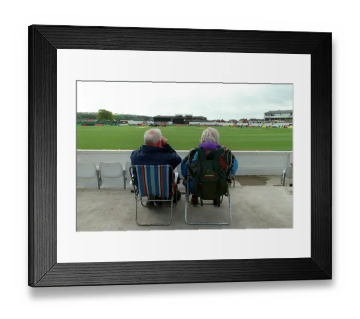 Framed Print : Spectators At The Riverside Framed Print : Spectators At The Riverside