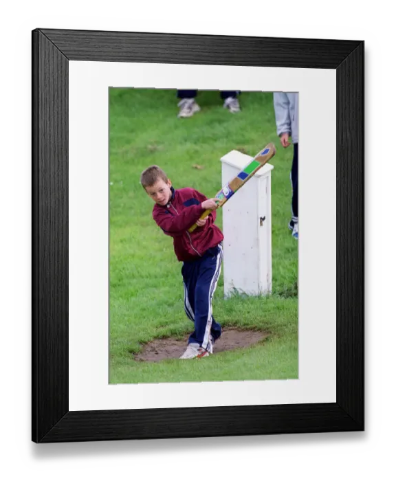 Framed Print : Young Cricketer Framed Print : Young Cricketer