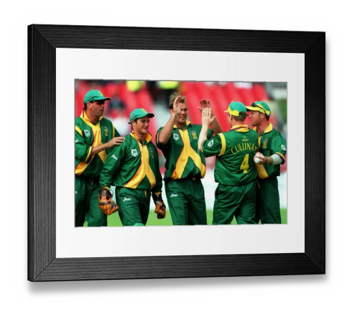 Framed Print : Kallis Celebrates Wicket Framed Print : Kallis Celebrates Wicket
