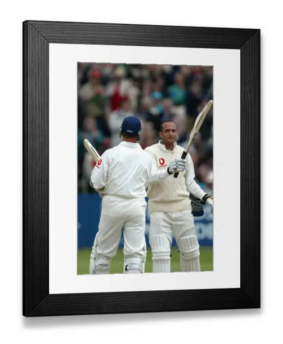 Framed Print : Mark Butcher Gets Century Framed Print : Mark Butcher Gets Century