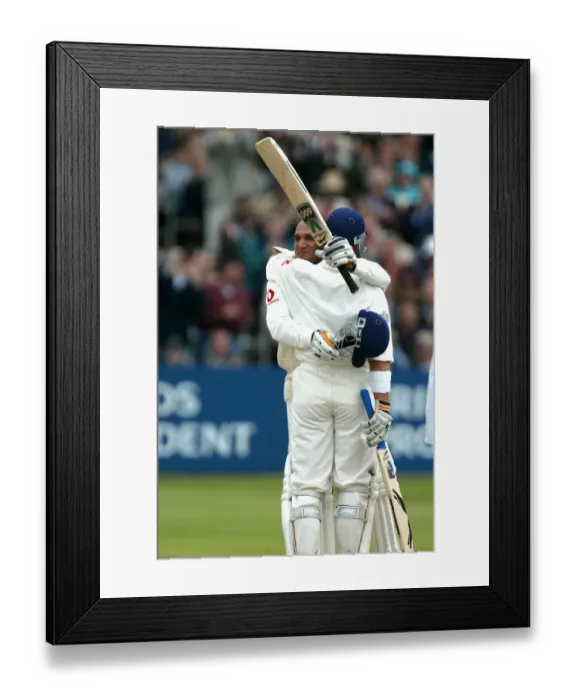 Framed Print : Mark Butcher & Alec Stewart Framed Print : Mark Butcher & Alec Stewart
