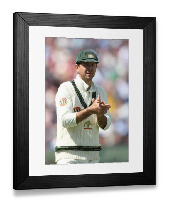 Framed Print : Ricky Ponting Applauds Team Framed Print : Ricky Ponting Applauds Team