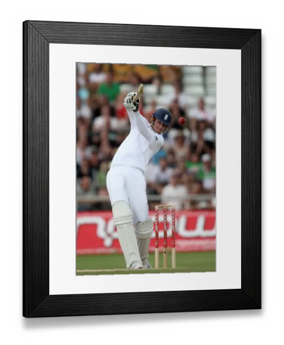 Framed Print : Stuart Broad Hits Another Boundary Framed Print : Stuart Broad Hits Another Boundary