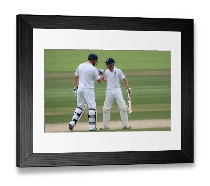 Framed Print : Paul Collingwood & Andrew Flintoff Framed Print : Paul Collingwood & Andrew Flintoff