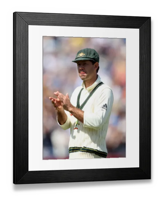 Framed Print : Ricky Ponting Applauds Players After Morning Session