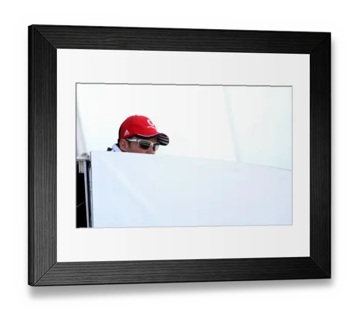 Framed Print : Andrew Strauss Watches Prom The Pavillion Framed Print : Andrew Strauss Watches Prom The Pavillion