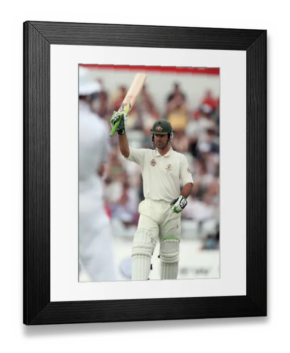Framed Print : Ricky Ponting Notches Up 50 Runs Framed Print : Ricky Ponting Notches Up 50 Runs