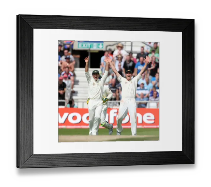 Framed Print : Ricky Ponting & Marcus North Celebrate Framed Print : Ricky Ponting & Marcus North Celebrate