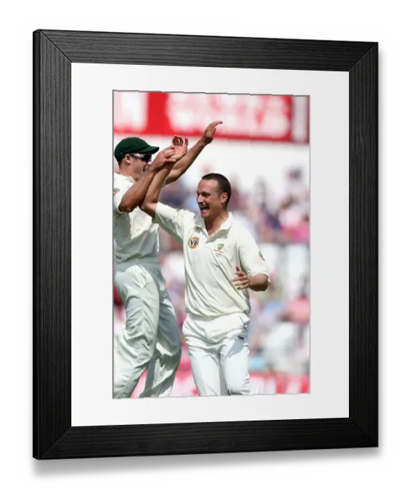 Framed Print : Stuart Clark & Michael Hussey Framed Print : Stuart Clark & Michael Hussey