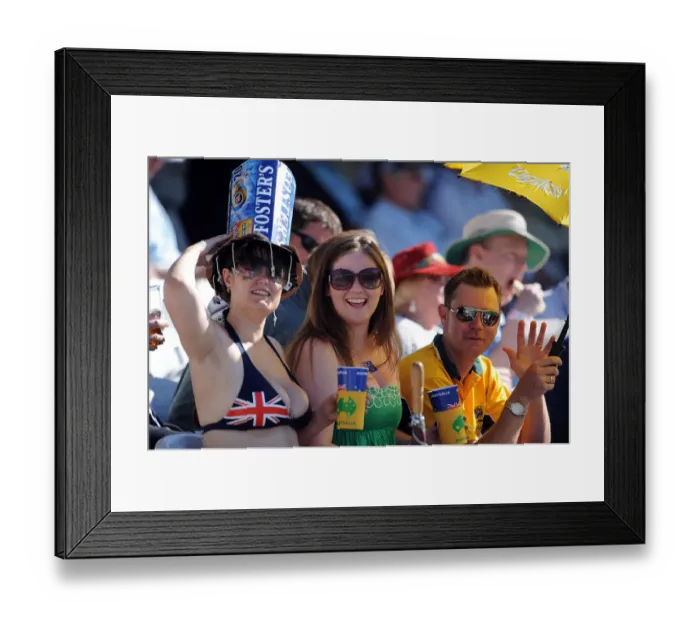 Framed Print : Australia Cricket Fans Framed Print : Australia Cricket Fans