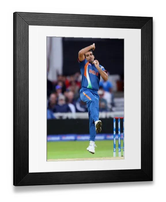 Framed Print : Zaheer Khan Framed Print : Zaheer Khan