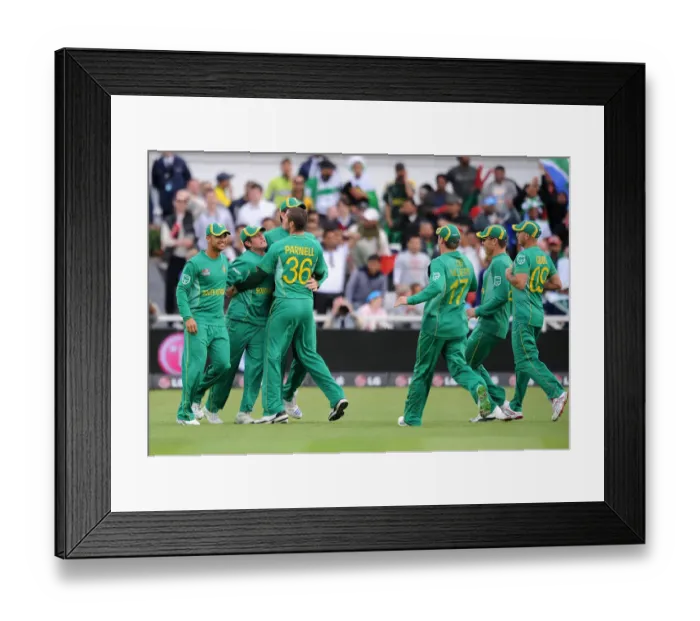 Framed Print : Jp Duminy, Van Der Merwe, Graeme Smith Celebrate Catch Framed Print : Jp Duminy, Van Der Merwe, Graeme Smith Celebrate Catch