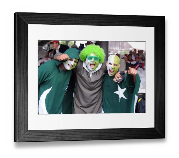 Framed Print : Pakistan Fans Framed Print : Pakistan Fans