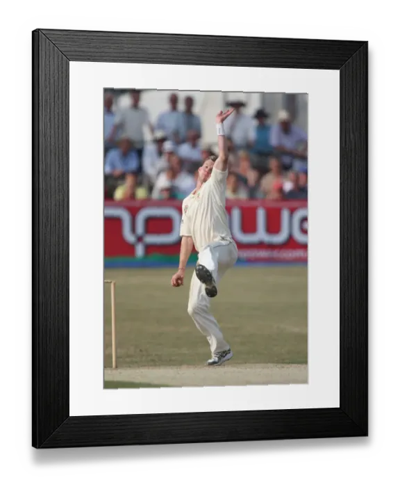 Framed Print : Brett Lee Australia Sussex V Australia The County Ground