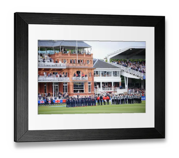 Framed Print : Team Line Ups & National Anthems Framed Print : Team Line Ups & National Anthems