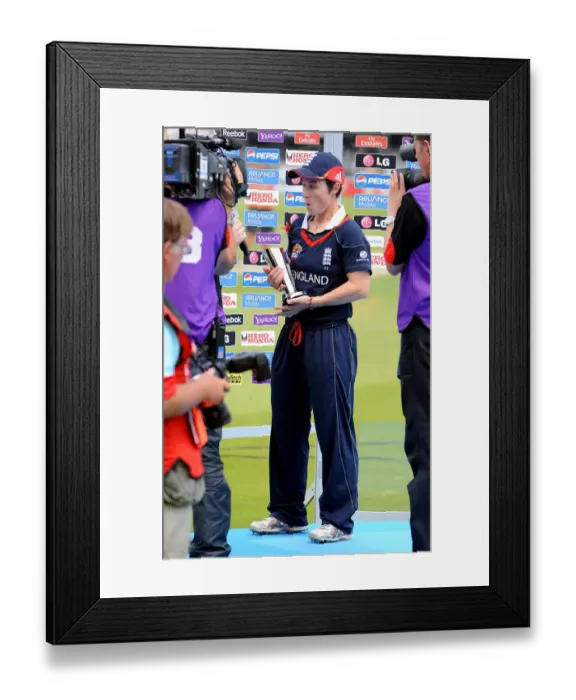 Framed Print : Claire Taylor Picks Up Award Framed Print : Claire Taylor Picks Up Award