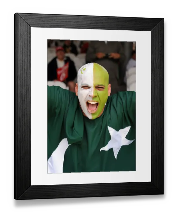 Framed Print : Pakistan Fan Framed Print : Pakistan Fan