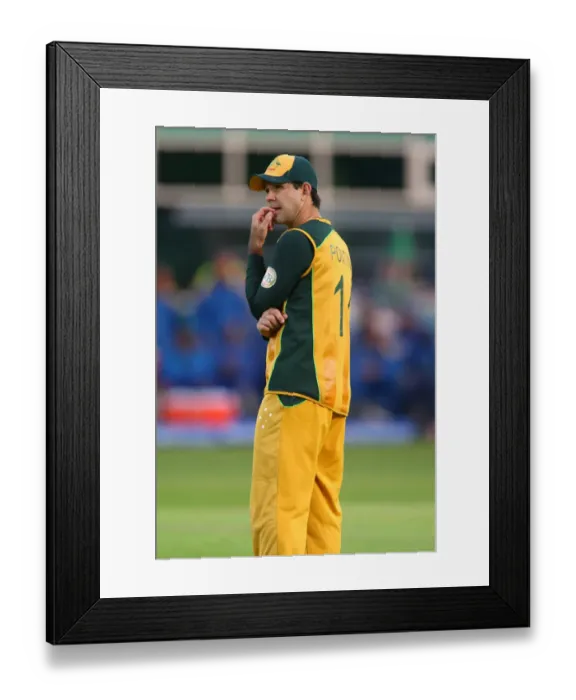 Framed Print : Ricky Ponting In Deep Thought Framed Print : Ricky Ponting In Deep Thought