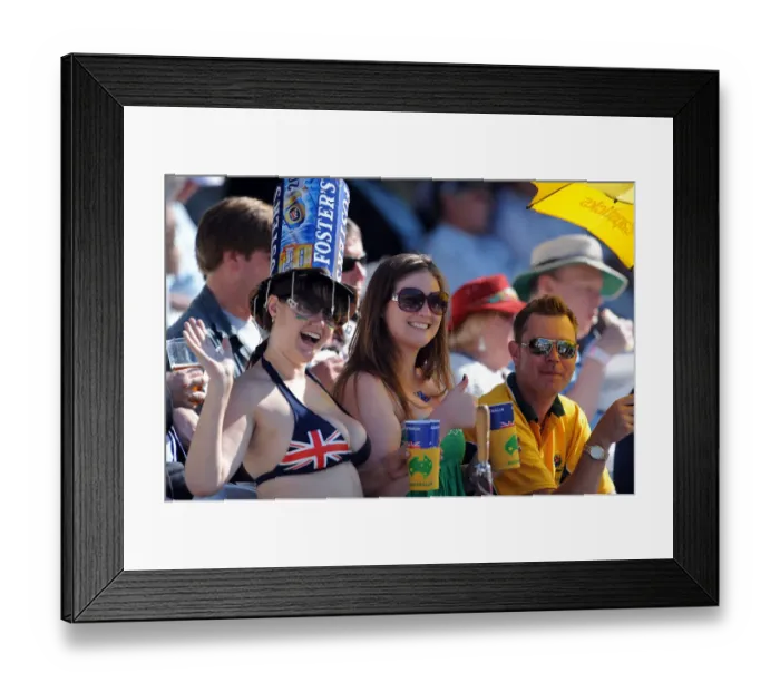 Framed Print : Australia Cricket Fans