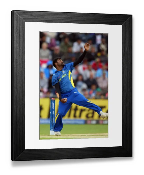 Framed Print : Muttiah Muralitharan Framed Print : Muttiah Muralitharan