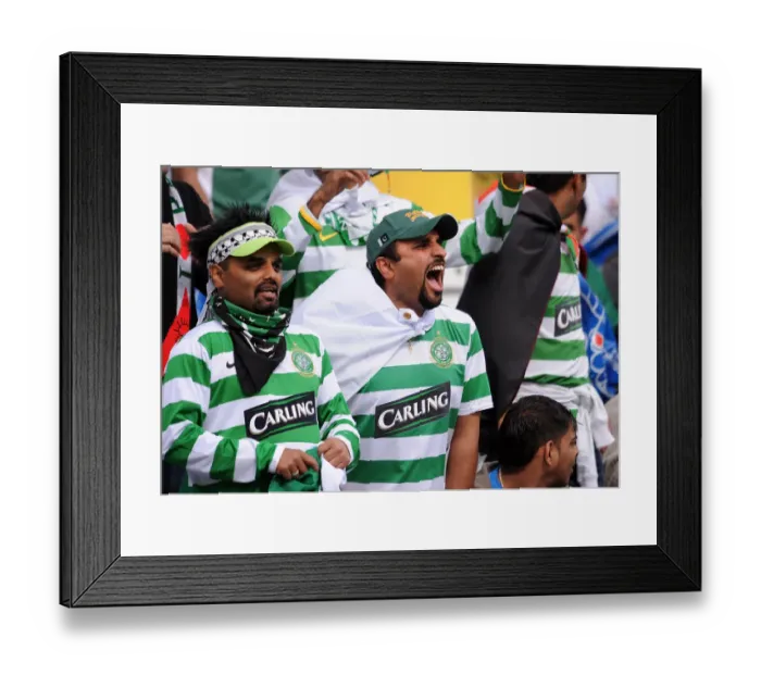 Framed Print : Pakistan Fans With Celtic Shirt Framed Print : Pakistan Fans With Celtic Shirt