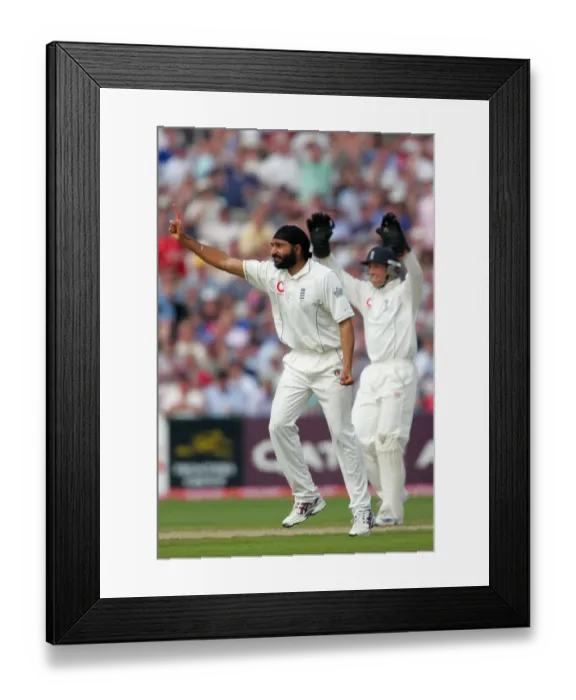 Framed Print : Monty Panesar & Matthew Prior Framed Print : Monty Panesar & Matthew Prior