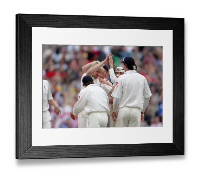 Framed Print : Matthew Hoggard & Team