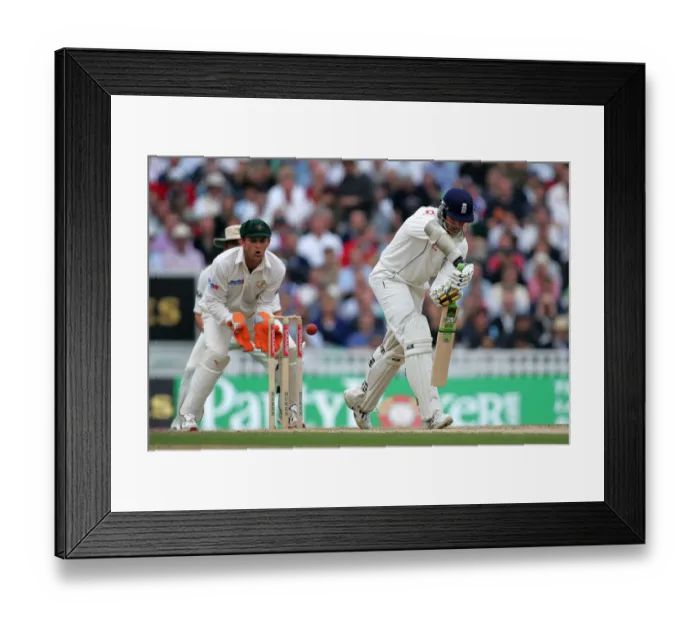 Framed Print : Marcus Trescothic At The Crease Framed Print : Marcus Trescothic At The Crease