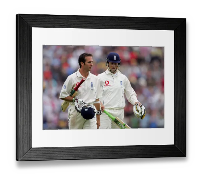 Framed Print : Michael Vaughan & Marcus Trescothic Framed Print : Michael Vaughan & Marcus Trescothic