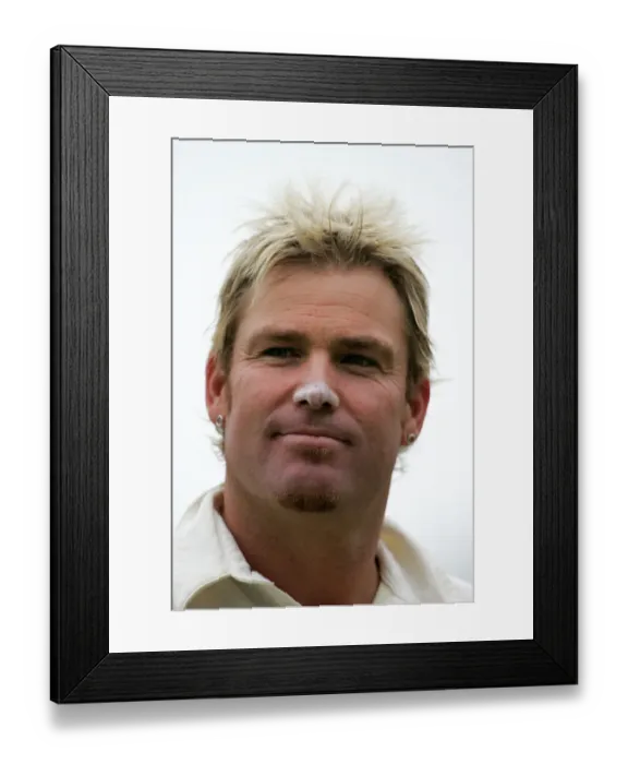 Framed Print : Shane Warne