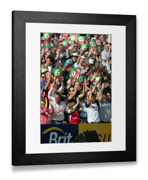 Framed Print : Cricket Fans Celebrate Framed Print : Cricket Fans Celebrate