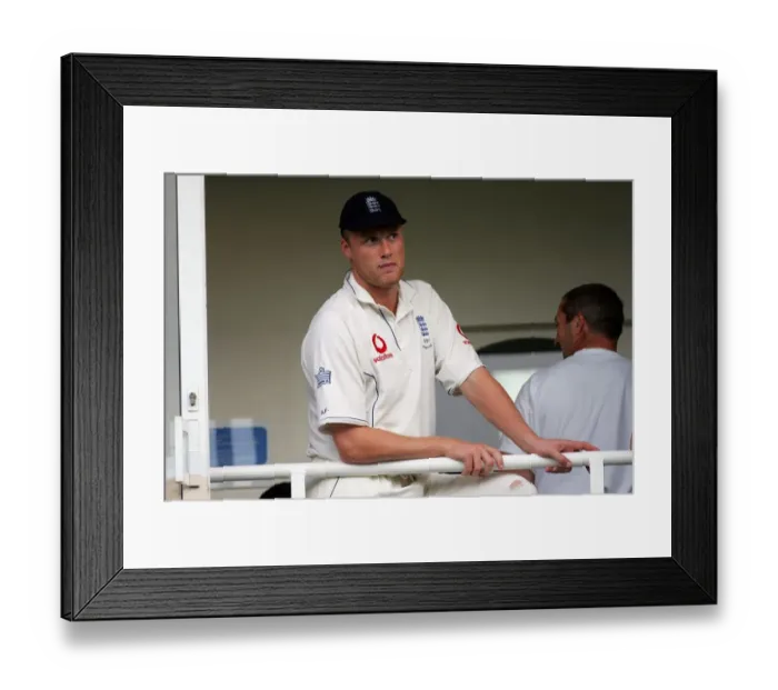 Framed Print : Andrew Flintoff On Balcony Framed Print : Andrew Flintoff On Balcony