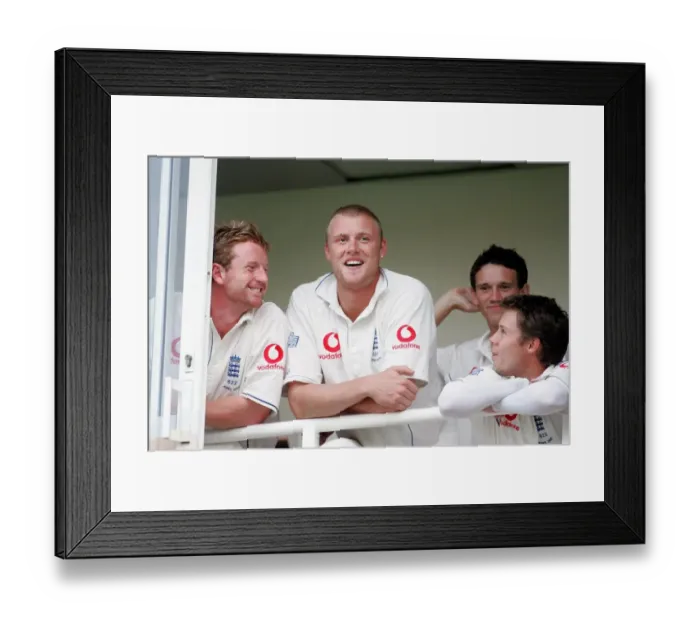 Framed Print : Andrew Flintoff & Paul Collingwood