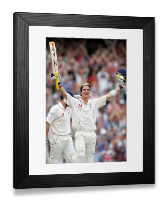 Framed Print : Kevin Pietersen Makes Century Framed Print : Kevin Pietersen Makes Century