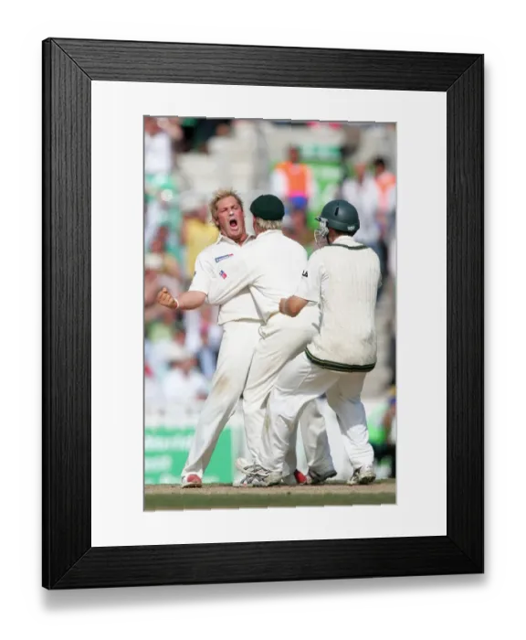 Framed Print : Shane Warne & Matthew Clarke Framed Print : Shane Warne & Matthew Clarke