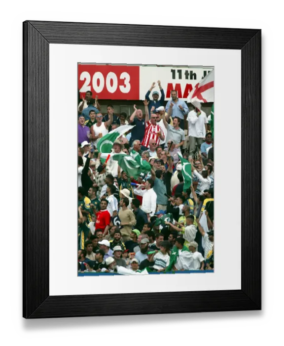 Framed Print : Pakistan Fans Framed Print : Pakistan Fans