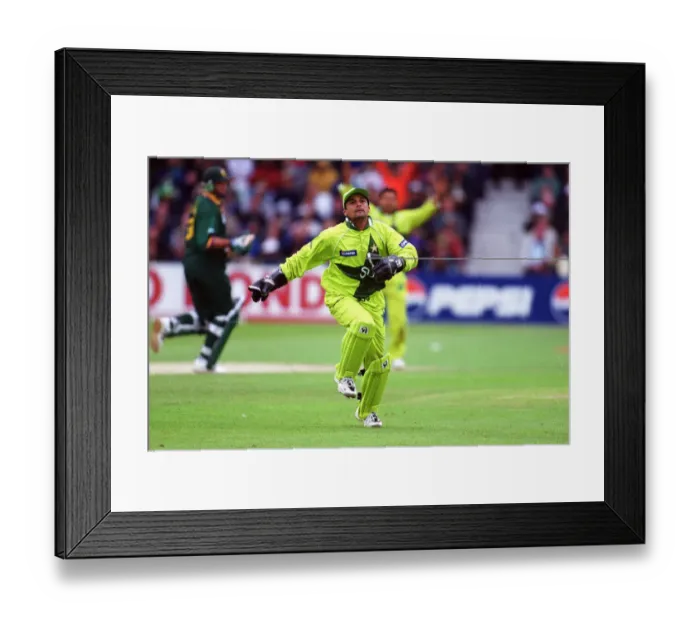 Framed Print : Moin Takes Catch From Kallis