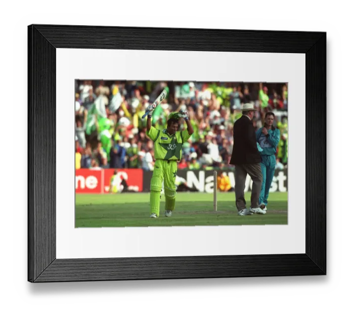 Framed Print : Saeed Anwar Reaches His 100 Framed Print : Saeed Anwar Reaches His 100