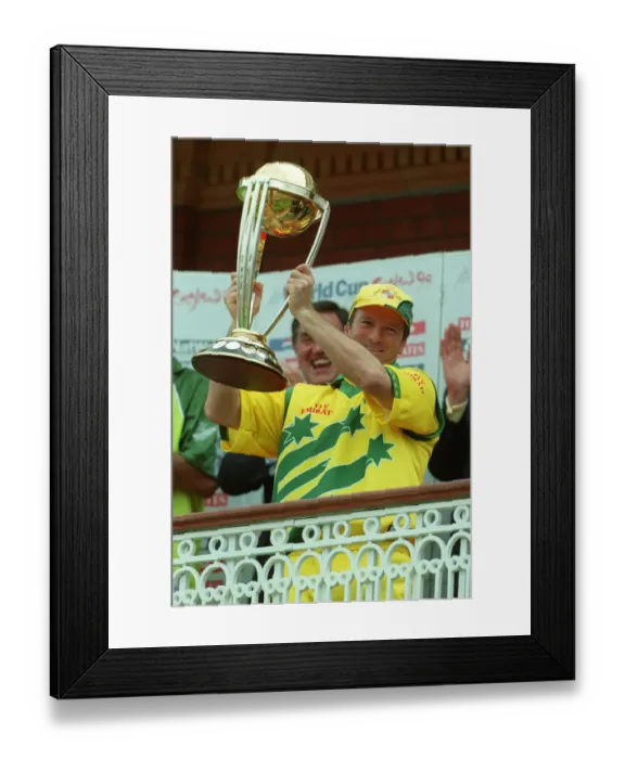 Framed Print : Steve Waugh Lifts World Cup Framed Print : Steve Waugh Lifts World Cup