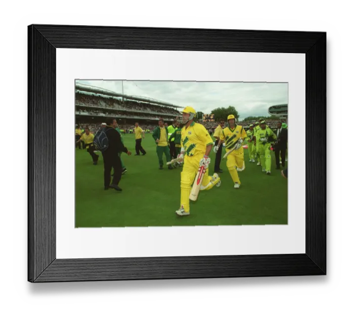 Framed Print : Lehmann & Mark Waugh Run Off