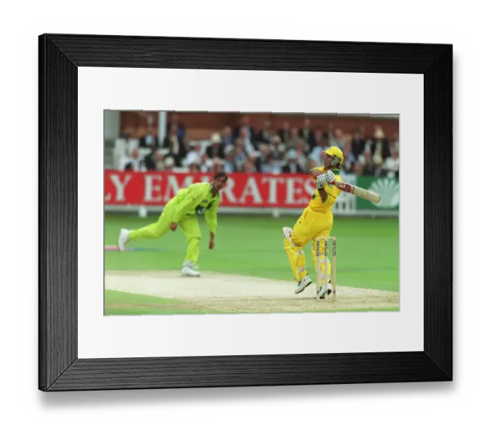 Framed Print : Ponting Hooks Shoaib Framed Print : Ponting Hooks Shoaib