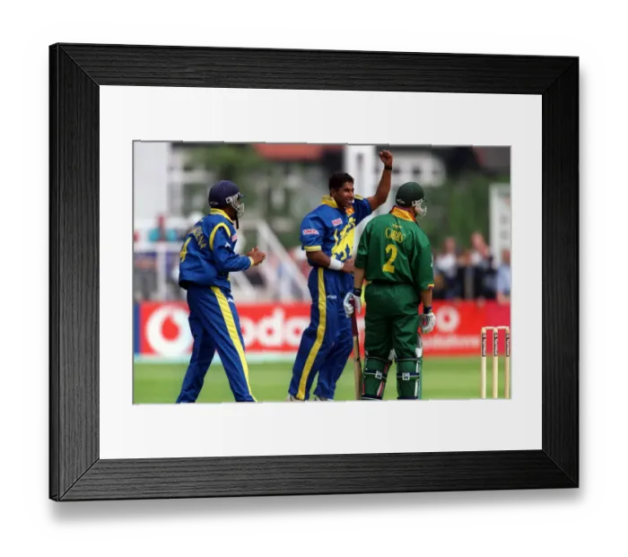 Framed Print : Vs Celebrates Gibbs Wicket Framed Print : Vs Celebrates Gibbs Wicket