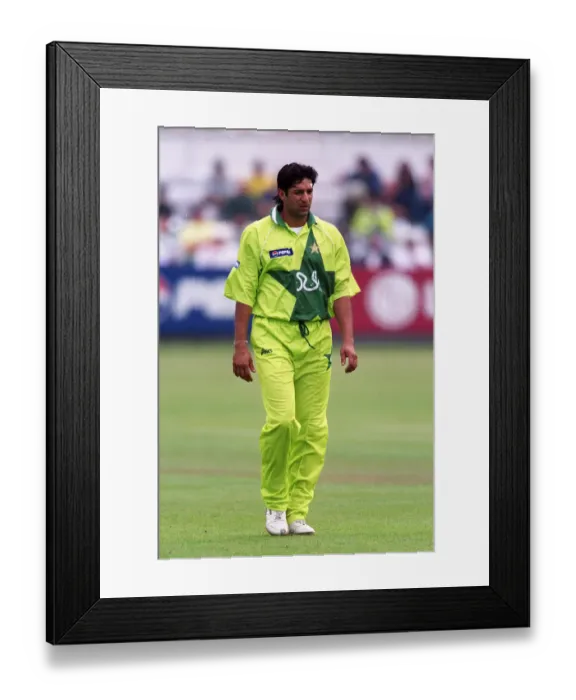Framed Print : Wasim Akram