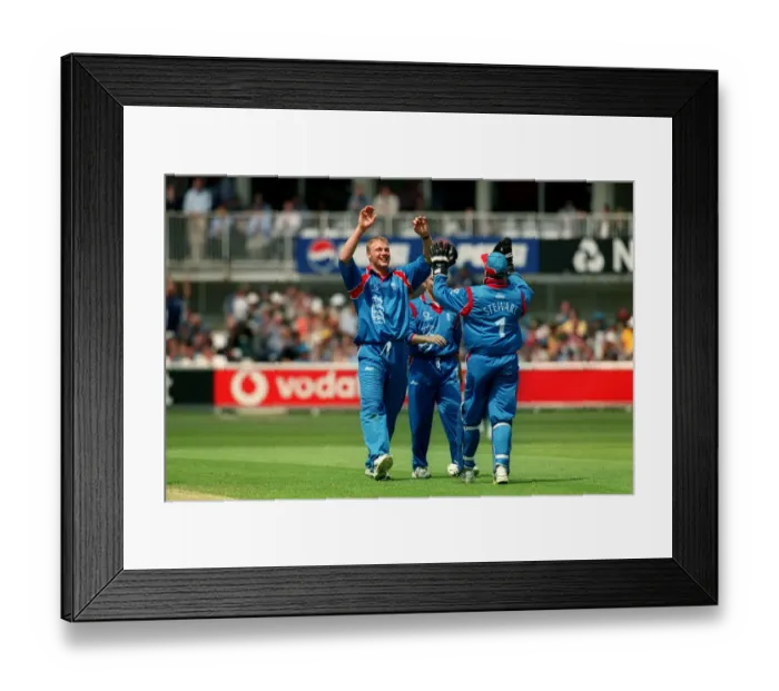 Framed Print : Flintoff Celebrates With Team Framed Print : Flintoff Celebrates With Team
