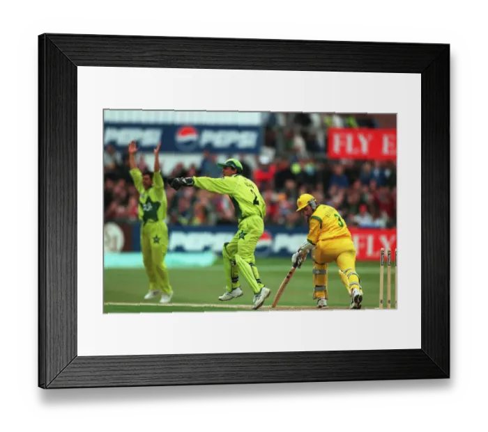 Framed Print : Moin Khan Appeals For Stumping